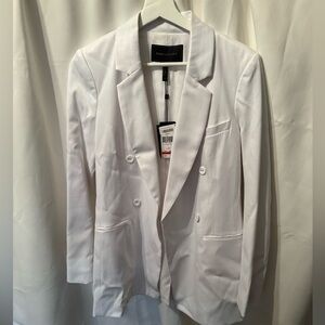 White double breasted blazer
